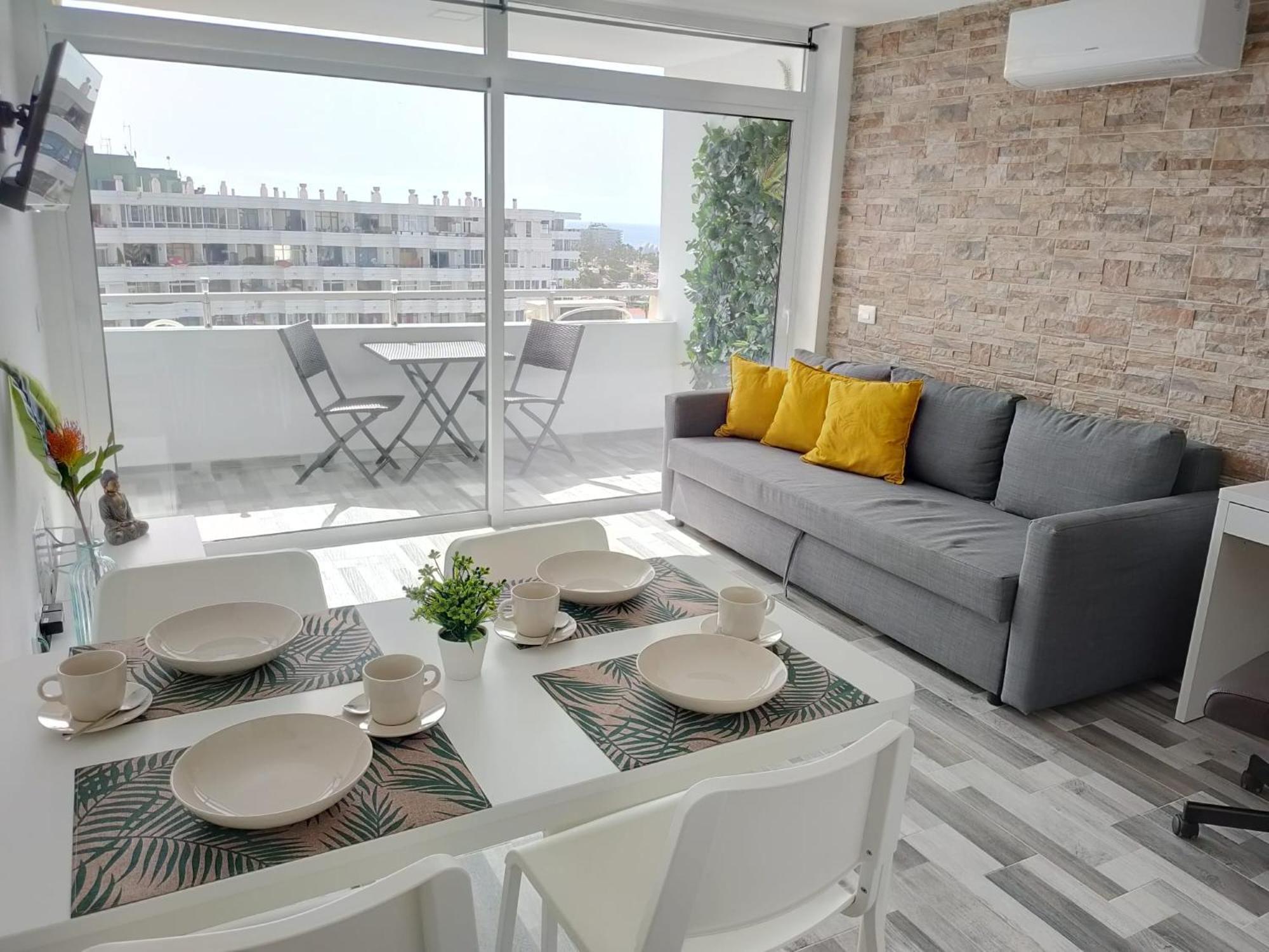 Blue Sky, Apartamento Vista Oceano Playa del Inglés Exteriör bild